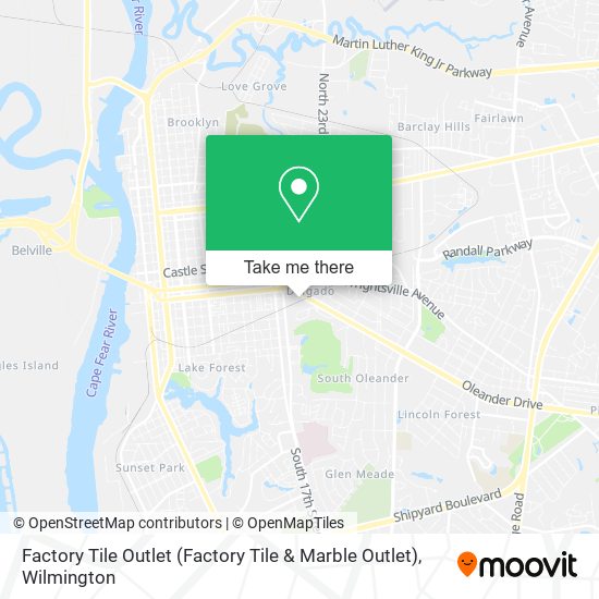 Factory Tile Outlet map