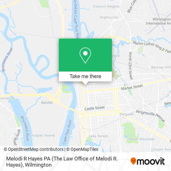 Mapa de Melodi R Hayes PA (The Law Office of Melodi R. Hayes)