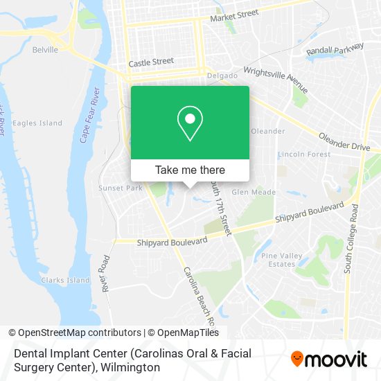Dental Implant Center (Carolinas Oral & Facial Surgery Center) map