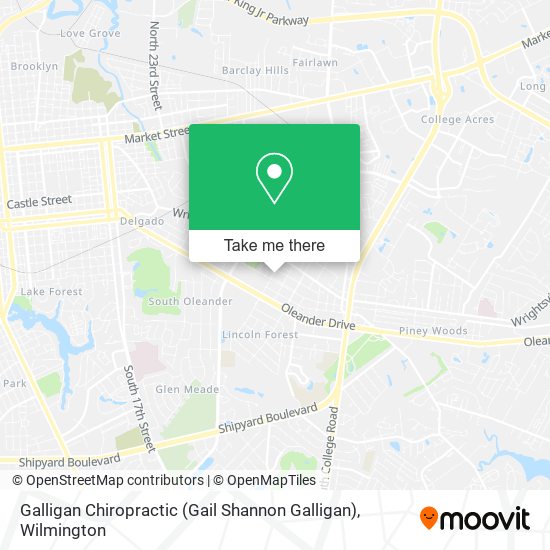 Mapa de Galligan Chiropractic (Gail Shannon Galligan)
