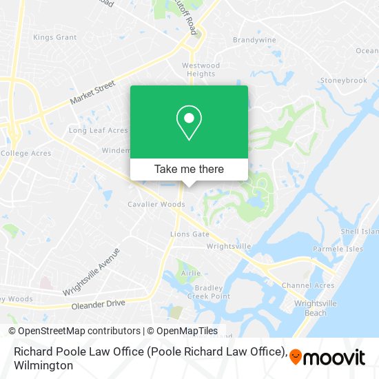 Richard Poole Law Office map