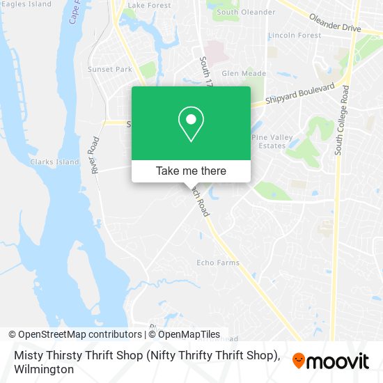 Mapa de Misty Thirsty Thrift Shop (Nifty Thrifty Thrift Shop)