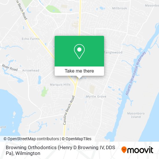 Mapa de Browning Orthodontics (Henry D Browning IV, DDS Pa)