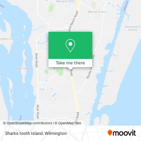Sharks tooth Island map