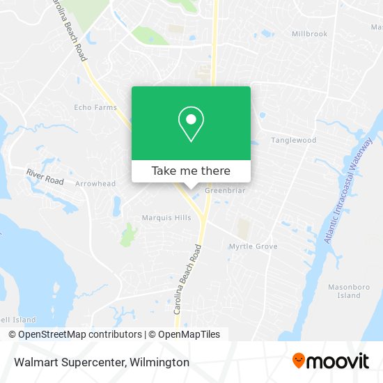 Mapa de Walmart Supercenter