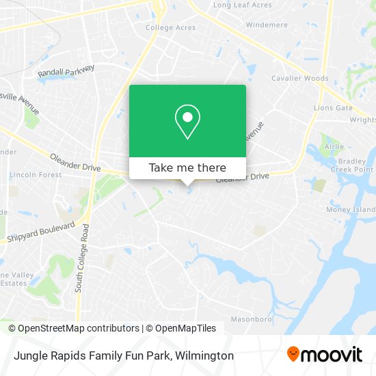 Mapa de Jungle Rapids Family Fun Park