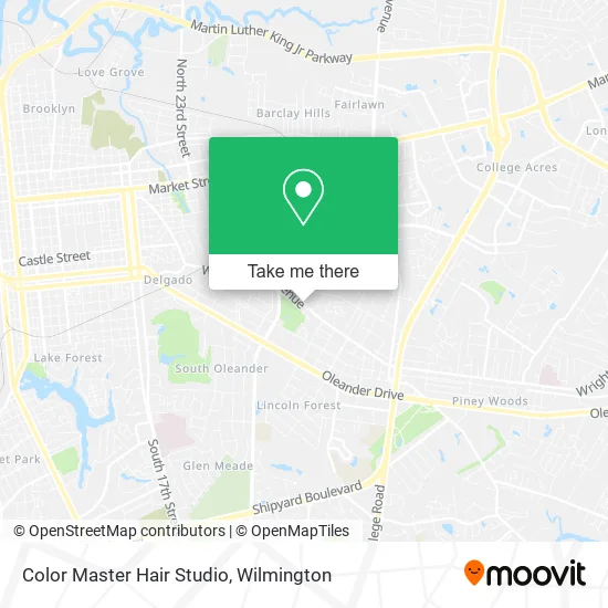 Color Master Hair Studio map