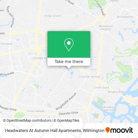 Mapa de Headwaters At Autumn Hall Apartments