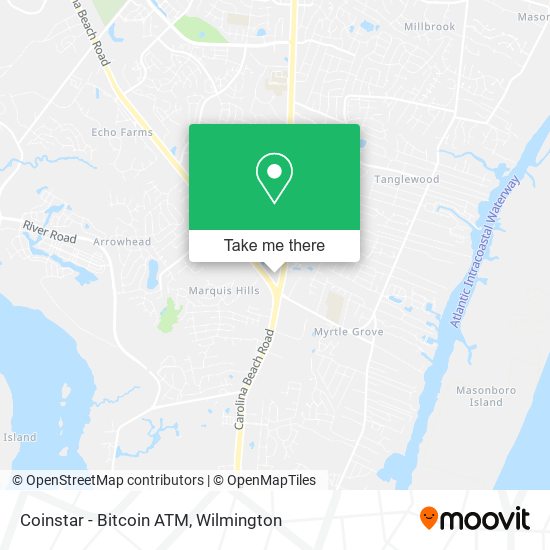 Mapa de Coinstar - Bitcoin ATM