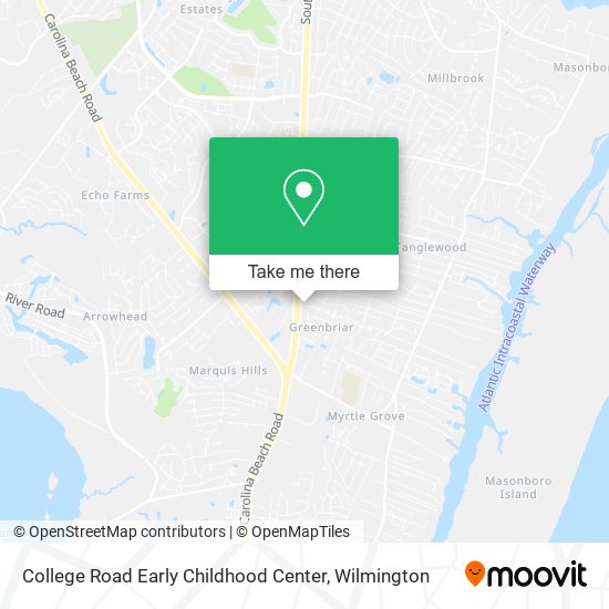 College Road Early Childhood Center map