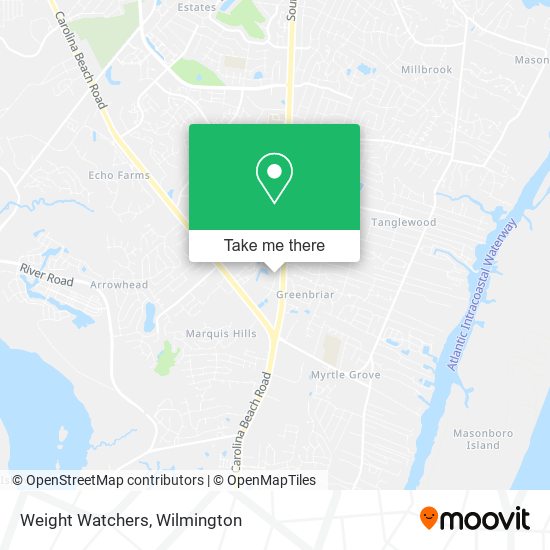 Mapa de Weight Watchers