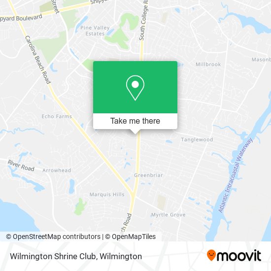 Mapa de Wilmington Shrine Club