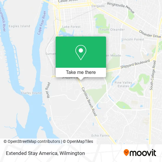 Extended Stay America map