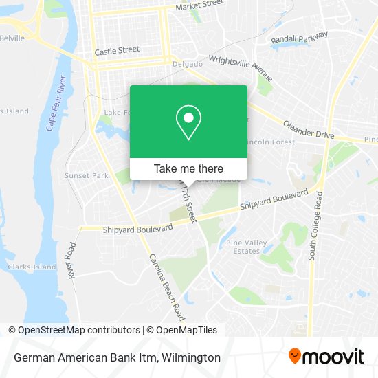 German American Bank Itm map