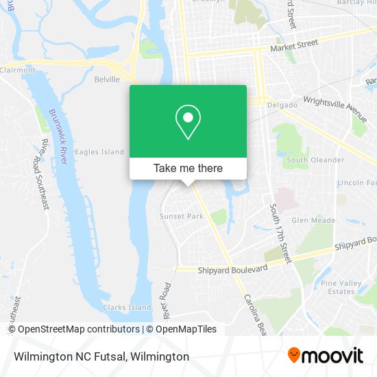 Wilmington NC Futsal map
