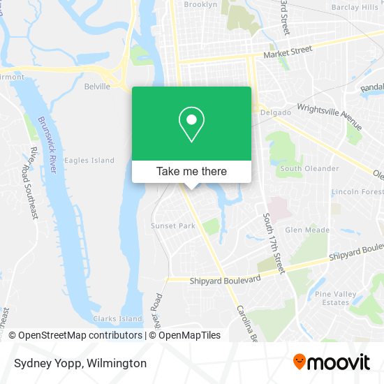 Mapa de Sydney Yopp