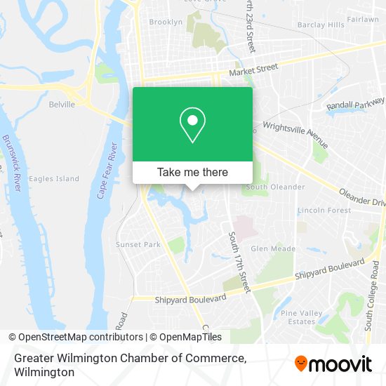Greater Wilmington Chamber of Commerce map