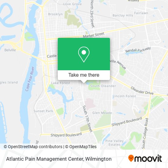 Atlantic Pain Management Center map