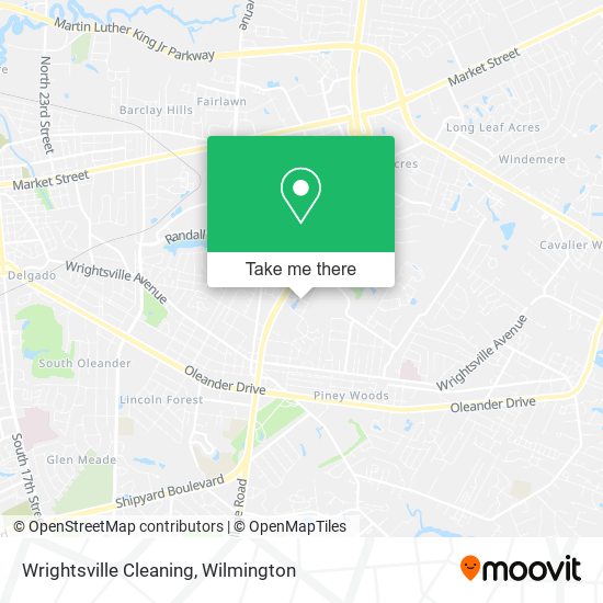 Mapa de Wrightsville Cleaning