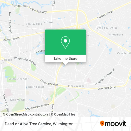 Dead or Alive Tree Service map