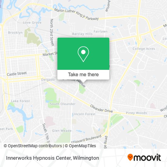 Mapa de Innerworks Hypnosis Center