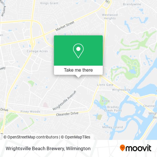 Mapa de Wrightsville Beach Brewery