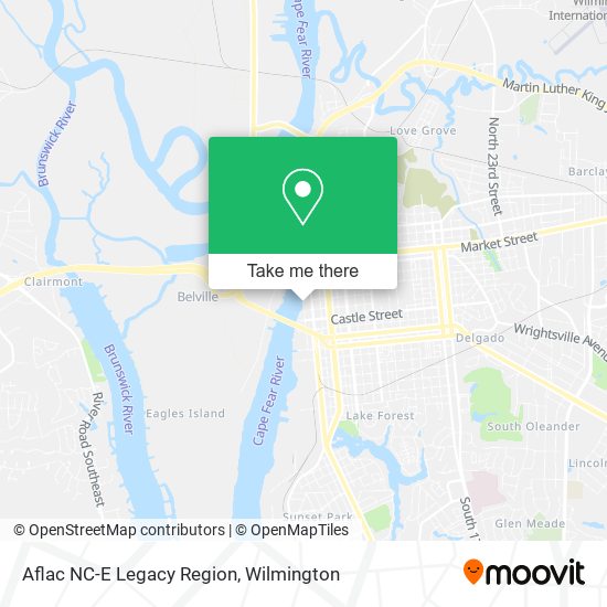 Aflac NC-E Legacy Region map