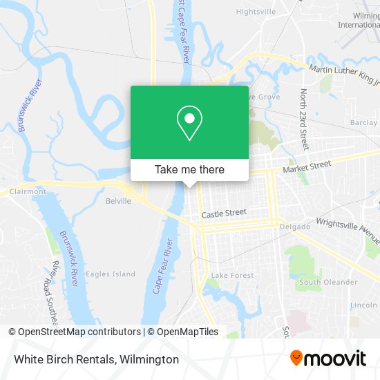 White Birch Rentals map