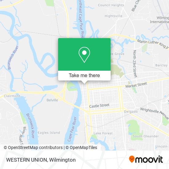 WESTERN UNION map