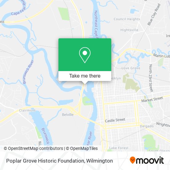 Poplar Grove Historic Foundation map