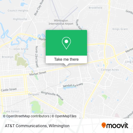 AT&T Communications map