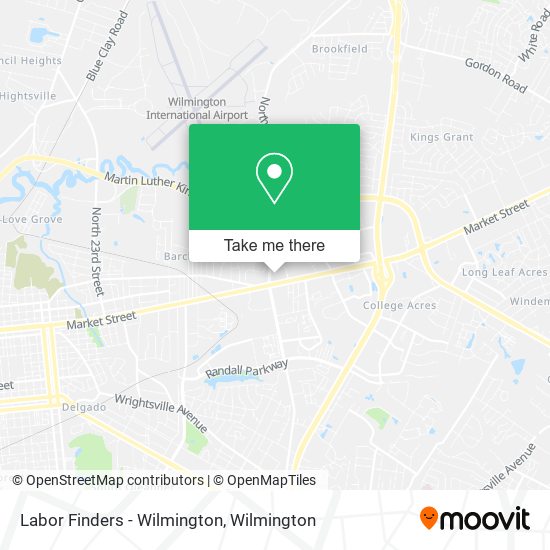 Labor Finders - Wilmington map