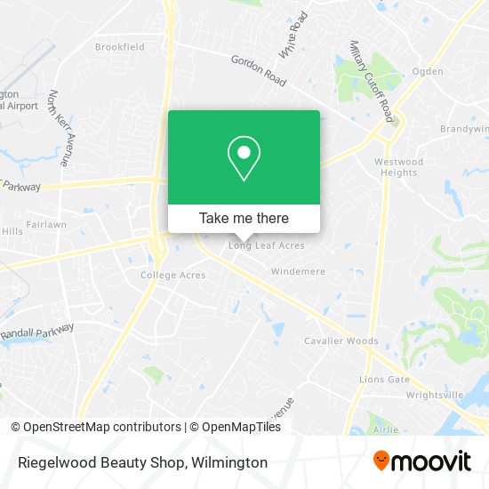 Mapa de Riegelwood Beauty Shop