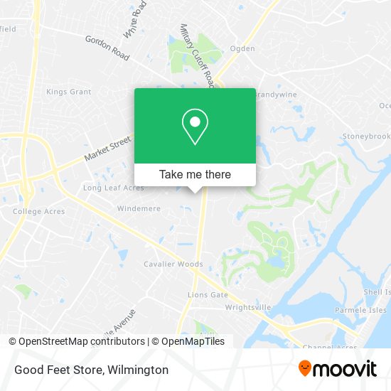 Good Feet Store map