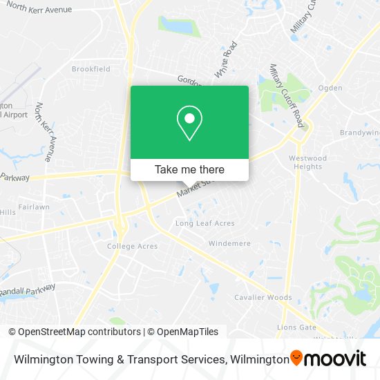 Wilmington Towing & Transport Services map