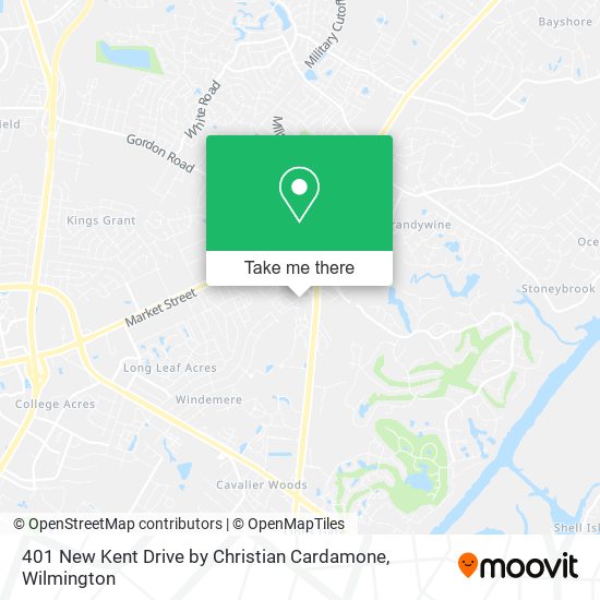 401 New Kent Drive by Christian Cardamone map