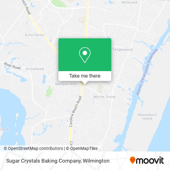 Sugar Crystals Baking Company map