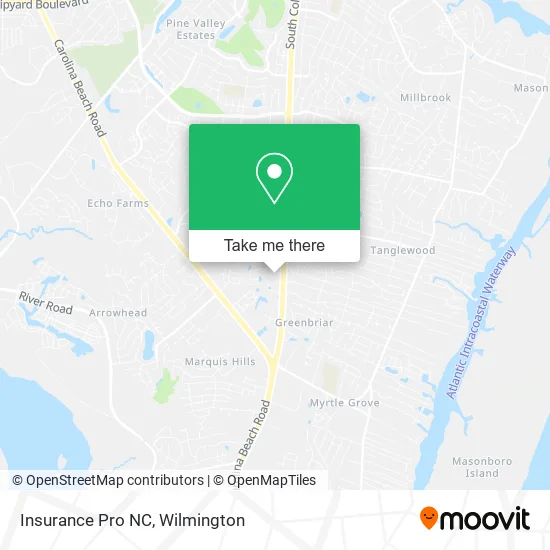 Insurance Pro NC map