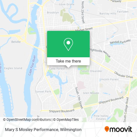 Mapa de Mary S Mosley Performance