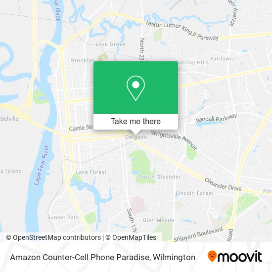 Mapa de Amazon Counter-Cell Phone Paradise
