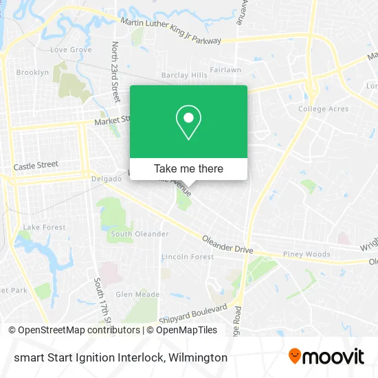 smart Start Ignition Interlock map
