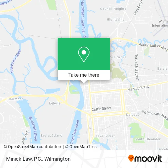 Minick Law, P.C. map
