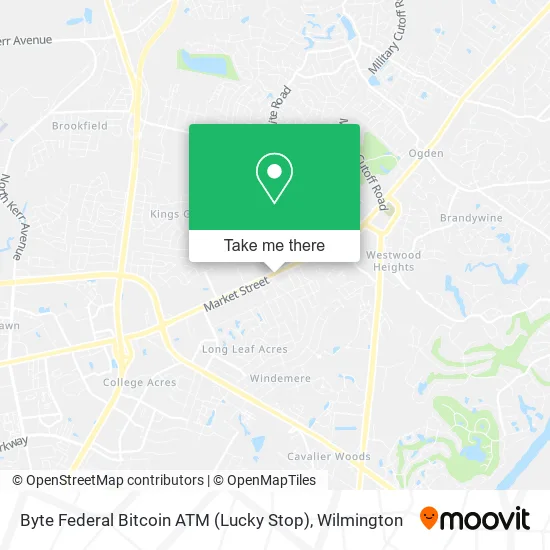 Byte Federal Bitcoin ATM (Lucky Stop) map