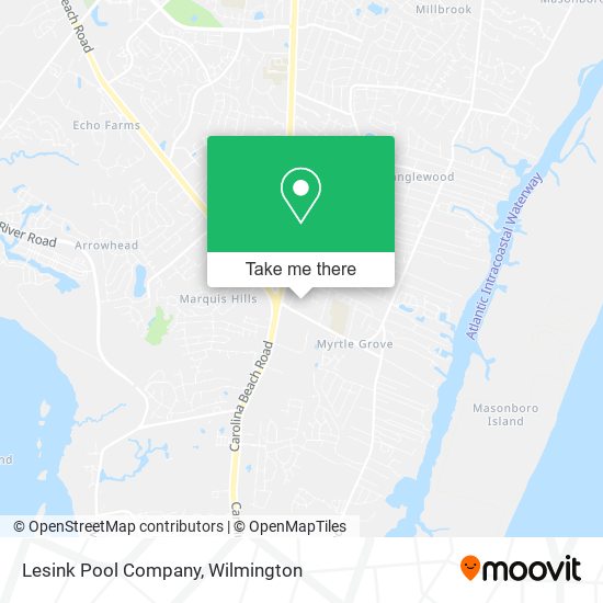 Lesink Pool Company map