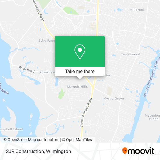SJR Construction map