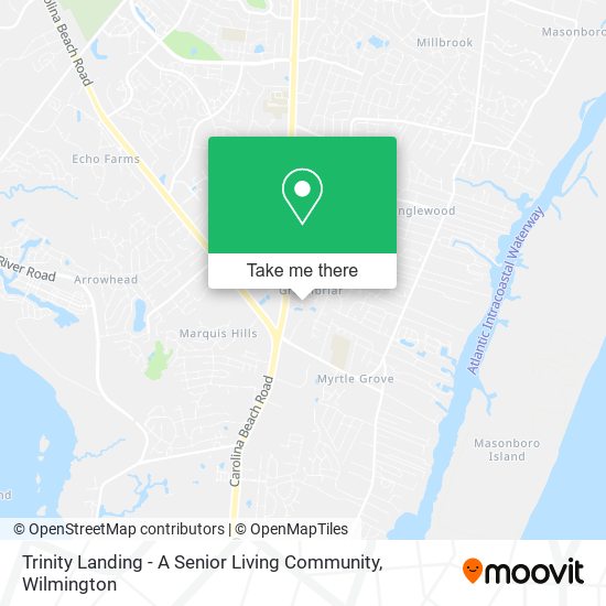 Trinity Landing - A Senior Living Community map