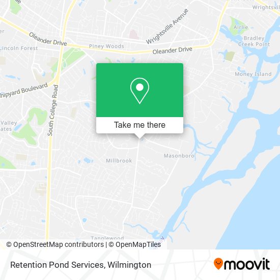 Retention Pond Services map