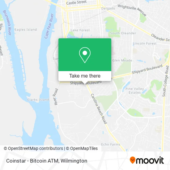 Coinstar - Bitcoin ATM map