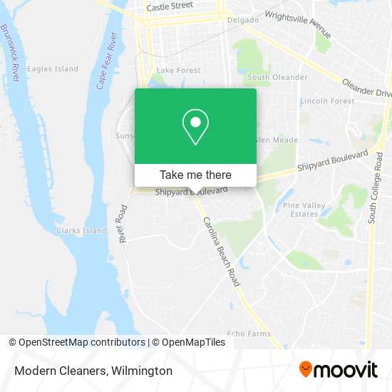 Modern Cleaners map