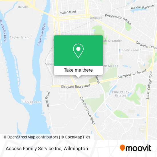 Access Family Service Inc map